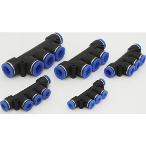 Pneumatic Fitting Tube Connector Fittings Air Quick Water Pipe Push In Hose Quick Couping 4-12MM PK plastic hose quick couplings