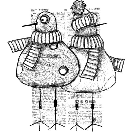 CLEAR STAMP cartoon bird DIY Scrapbook Card album paper craft silicon rubber roller transparent stamps 434