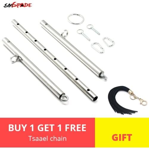 Smspade Spreader Bar Set Sex Toys For Couples Adult Games Bondage Restraints Steel Bondage Spreader Bar Slave Shibari Sex Swing