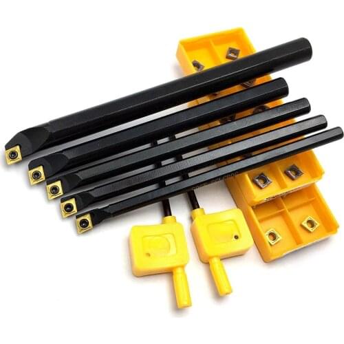 S06K-SCLCR06 S07K-SCLCR06 S08K-SCLCR06 S10K-SCLCR06 S12M-SCLCR06 S16Q-SCLCR06 Tool holder 10 pieces CCMT060204 turning inserts