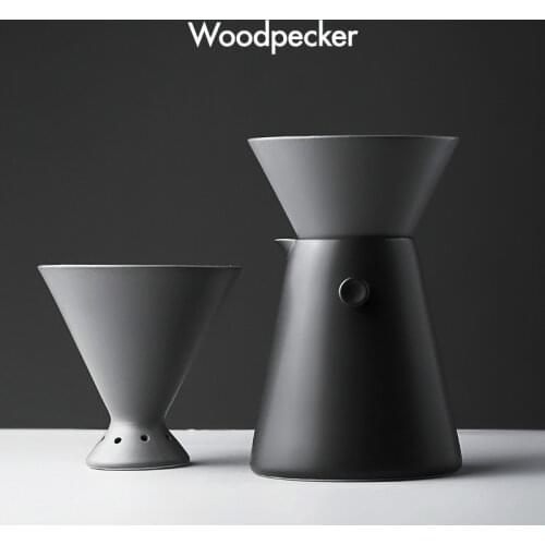 V60 Drip Ceramic Coffee Filter Cup Sharing Pot Hand-made Coffee Pot Set Household Coffee Making Appliance