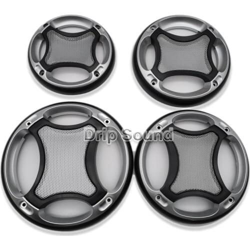 For 4"/5"/6"/6.5" inch Speaker Conversion Net Cover Car Audio Decorative Circle Metal Mesh Grille