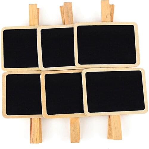 10 pcs/lot Korean Blackboard Wooden Clips Kawaii Mini Clip for Photo Paper Decoration School Office Supplies Gift Stationery