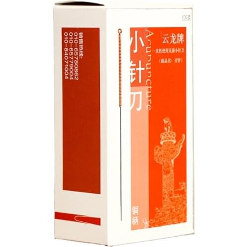 100pcs 0.50mm 0.6MM Acupuncture needle Copper Handle Needle knife Disposable Sterile beauty needle