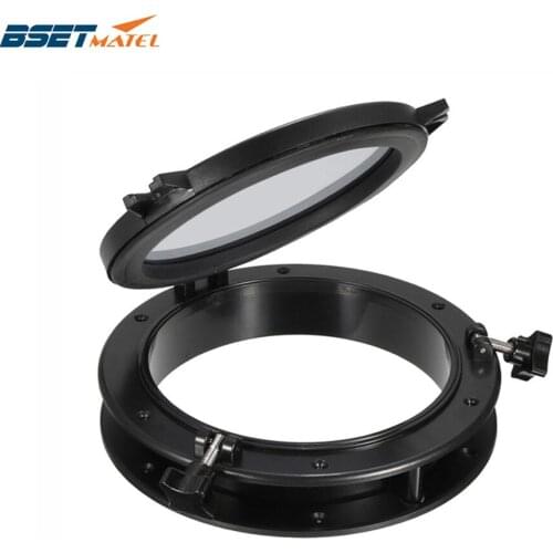 265mm Marine Boat Yacht RV Porthole ABS Plastic Round Hatches Port Lights Replacement Windows Port Hole Opening Portlight