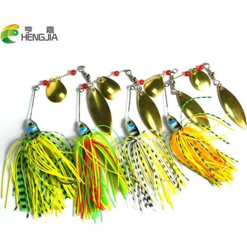 40PCS Metal Hard Fishing Jig Head Wobbler Fishing Lures 17.4g Spinner Baits With Propeller Fishing Tackle Pesca Isca Artificial