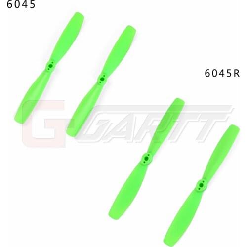 6045 10 Pairsgreen color CW CCW Plastic Propeller KINGKONG For QAV FPV 250 Quadcopter Multicopter