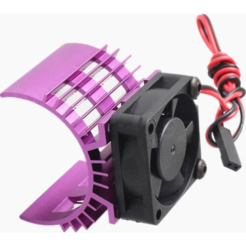 Aluminum Heat Sink With 5V Cooling Fan For 1/10 Scale RC Car 540 550 3650 Size Motor 3S battery Heatsink