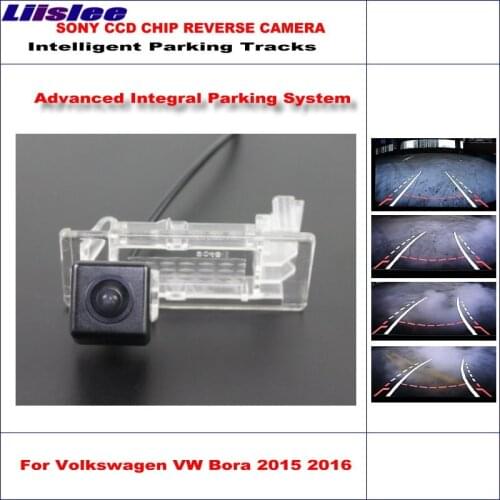 Car Reverse Back Up Camera For VW Bora 2015 2016 Parking Rear View Vehicle Dynamic Guidance Trajectory