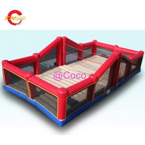 Free air ship to door,Inflatable Beach Volleyball Field,10x5x2.5m Bouncy Volleyball Court Interactives Sport Game