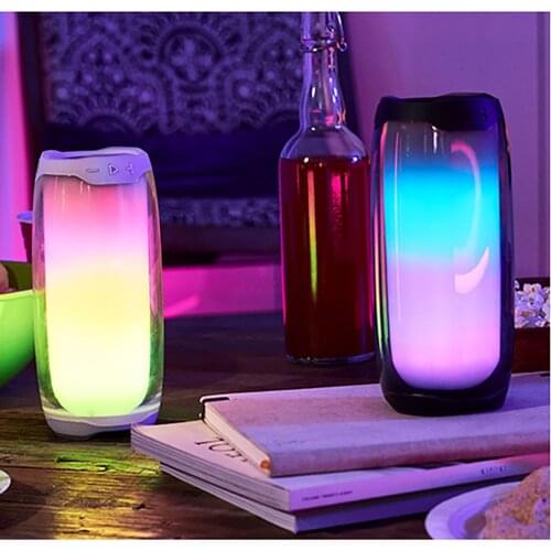 Music P Ulse 4 Bluetooth Speaker With Led Light Subwoofer IPX7 Waterproof Speaker Portable Outdoor Party Speakers 4 Colors