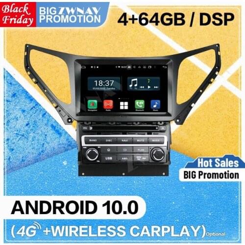 Carplay Android 10 screen Multimedia DVD Player for Hyundai AZERA Grandeur i55 2015-2018 BT GPS Navi Auto Audio Stereo Head unit