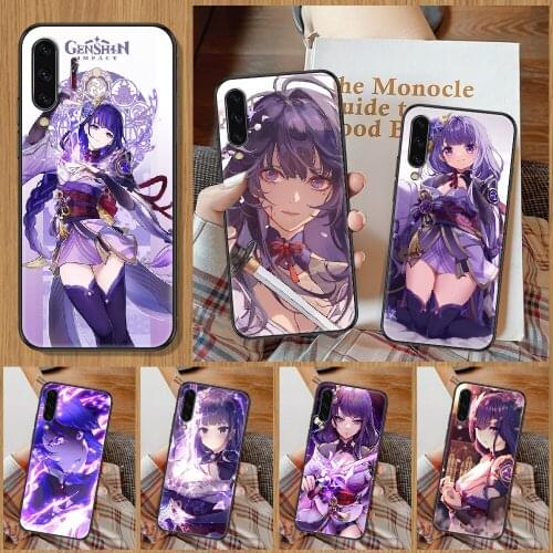 Genshin Impact RAIDENSHOGUN Phone Case For Samsung Galaxy A 10 12 20E 21S 30 32 40 50 51 52 70 71 72 5 6 7 2016 2018 black