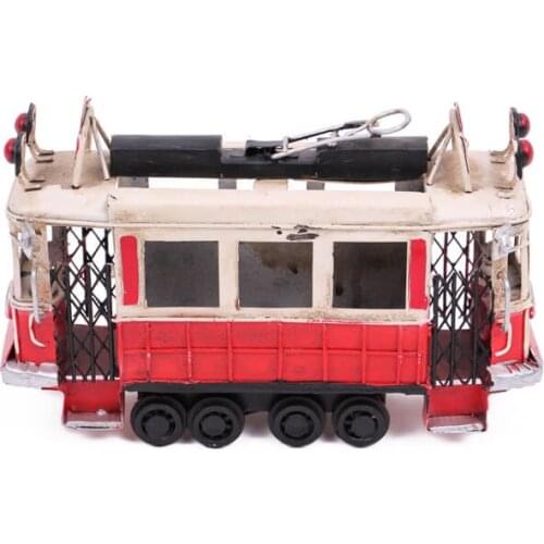 Decorative Metal Taksim Tram Pen Holder - Trinket, Miniature, Gift,Vintage, nostalgic-Handmade Hand Painted Quality Durable