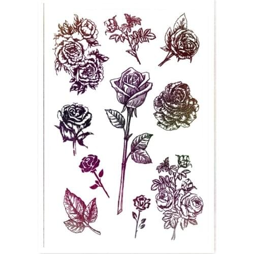 Hot sale flower expectation Transparent Clear Stamps / Silicone Seals Roller Stamp for DIY scrapbooking photo album/Card Making