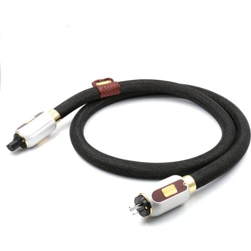 Enigma Extreme Signature audio power cable with Rhodium plated US Plugs connection