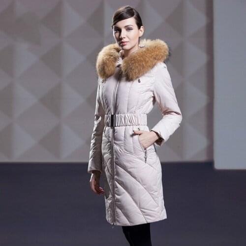 Jacket Winter Women Down Coat Female White Duck Down Jacket Womens Long Coats Warm Raccoon Fur Hooded Clothes 244772088