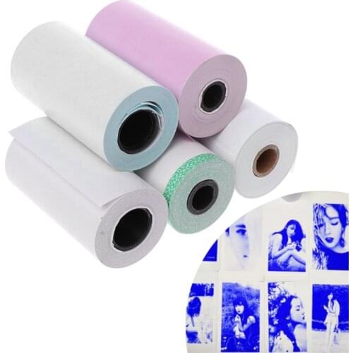 Photo Paper Mini Printable Sticker Roll Thermal Printers Clear Printing Smudge-Proof Portable
