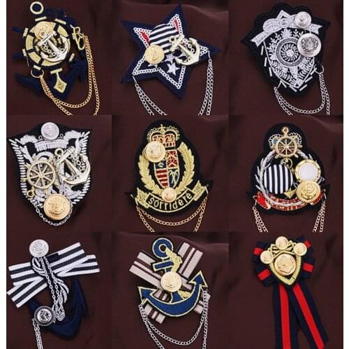 Fashion brooch breastpin Order of Merit college army rank patches metal patches badges applique patches for clothing CA-2666