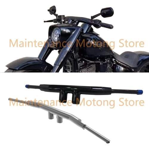 Motorcycle 10cm T Bar handlebars For Harley Dyna Softail Fat Boy Bob Breakout Slim Deluxe Touring Road King