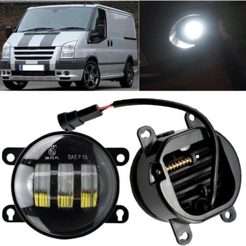 BINGWFPT For Fog Lamp Assembly Car 12V LED Fog Lamp Daytime Running Light Fog Light For Ford Transit Tourneo 2pcs