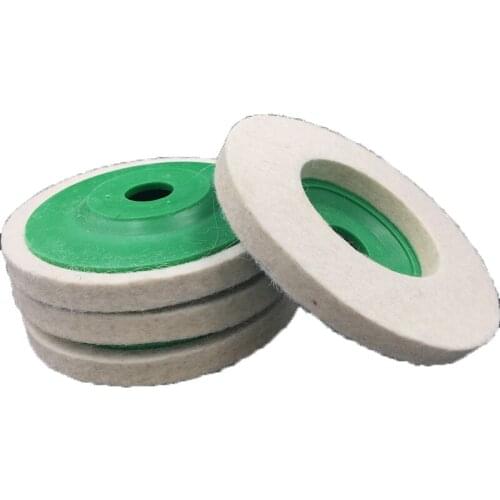 2pcs 4'' 100mm Wool Polishing Wheel Specially-made Buffing Pads For Metal Marble Glass Ceramics Abrasives Tools