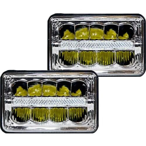Rectangular Led Truck Headlights 4x6inch Spot Light Light Work