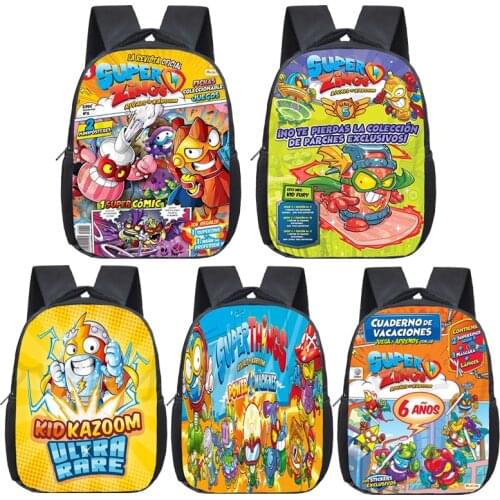 Cartoon Super Things Kindergarten Backpack Toddler Schoolbag Game Super Zings BookBag Kids Waterproof Plecak Children Mochila