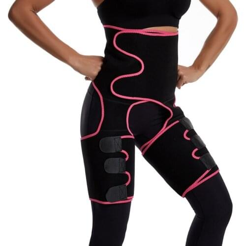 Siamese Waist Belt Slimming Thigh Trimmers Warmer Slender Shaping Legs Shaper Belt Sweat Shapewear Fat Burning Compress Belt 1