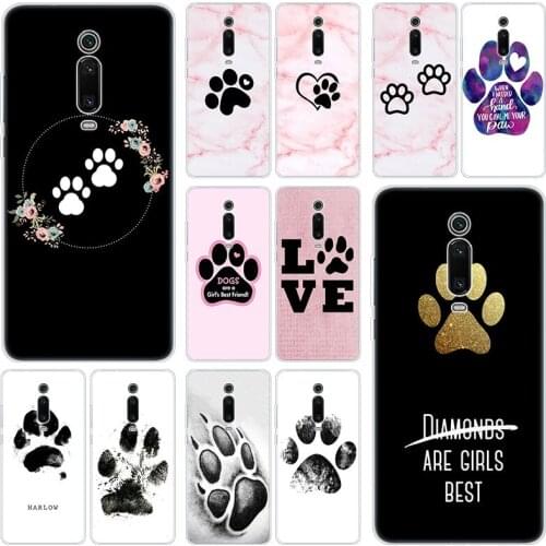 Hot best friends Dog paw Silicone Case For Xiaomi Mi Note 10 9T CC9 E 9 Pro A3 Lite Play Redmi Note 8T 8 8A 6 Pro 6A 4X Cover