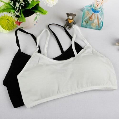 2pcs/Lot Girl Training Bra Cotton Underwear For Girls Wirless Sports Bra Tops For Teens Adolescente 10-14 Years Lingerie