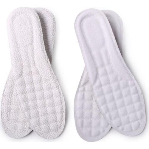 1 Pair Small White Shoes Insole Leather Top Layer Pigskin Leather Insole Deodorant Breathable Sweat Absorbing Insoles