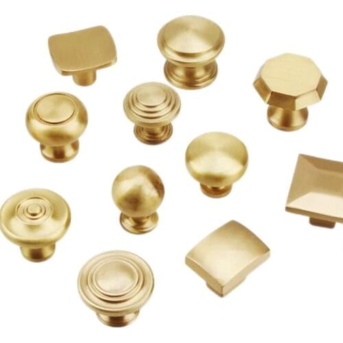Solid Brass Cabinet Pulls Handles Kitchen Cupboard Wardrobe Drawer Cabinet Handles And Bedroom Knobs