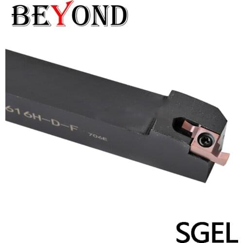 BEYOND External Tool Holder SGEL SGEL1212K-D-F SGEL1616H-D-F SGEL2020K-D-F 12mm 16mm 20mm CNC Lathe Cutter Boring Bar