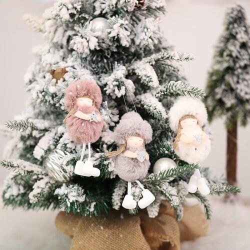 Adorable Christmas Angel Doll Xmas Tree Decorations Desktop Home Decor Creative Gnome Ornament New Year Pendant Kid Gifts