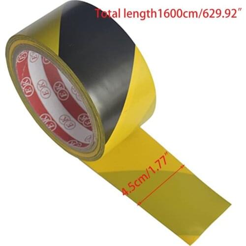 CPDD High Strength Adhesive Sticker Black Yellow Safety Warning Floor Tape for Social Distancing