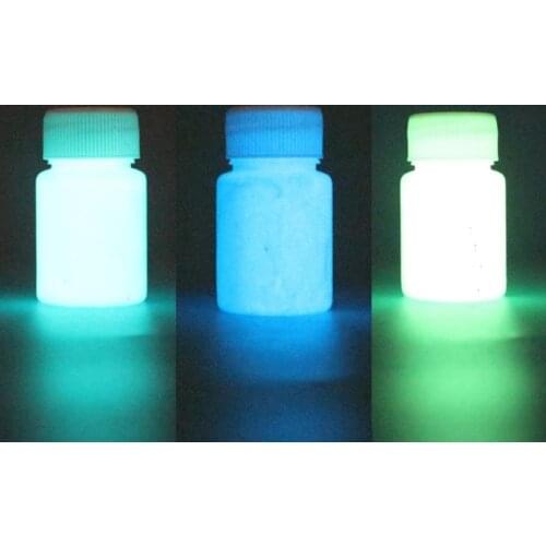 3 Colors Super Bright Luminous Epoxy Resin Pigment Glow in The Dark Colorant Body Art UV Body Paint Powder Pigment Set