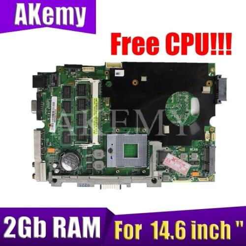 Free CPU!!! laptop motherboard W/ 2GB RAM For ASUS K40IJ X8AIJ laptop 14.6 inch " Mainboard motherboard W/ 2GB RAM
