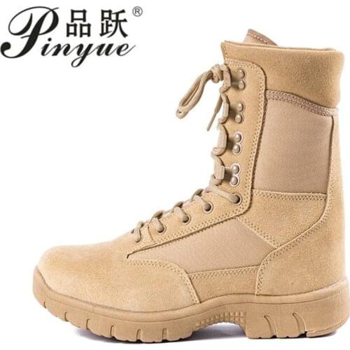 Men Tactical Boots Army Boots Mens Military Desert Work Safety Sneakers Hiking Sports Ankle Outdoor Boots