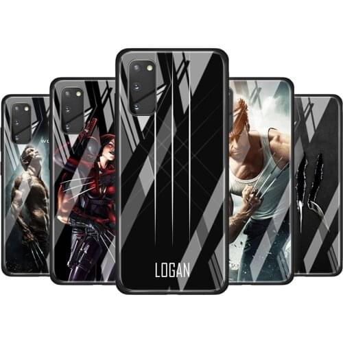 Wolverine Marvel Tempered Glass Cover For Samsung Galaxy S20 S10 S9 S8 S10E FE Ultra Plus Lite 5G Phone Case