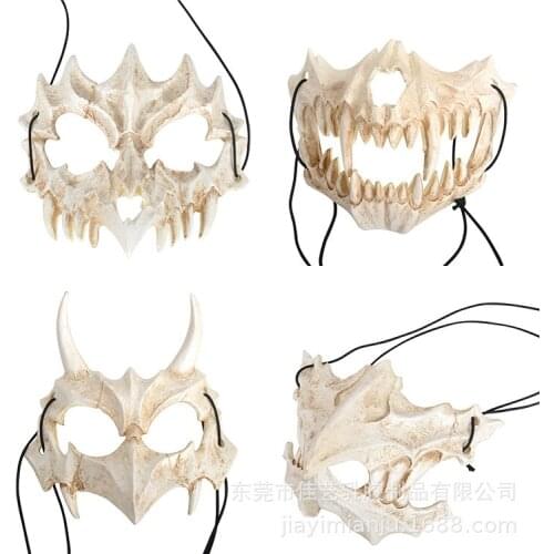 Halloween Mouth Japan Secondary Dress Up Cosplay COS Mask Dragon God Mask Tiger Yaksha Tengu Party