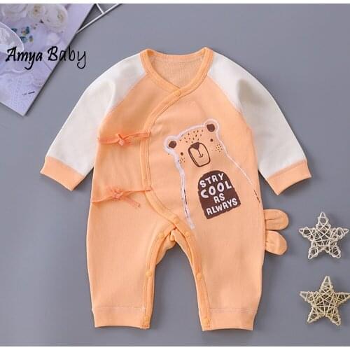 Unisex Newborn Baby Boy Girl Clothes Cotton Cartoon Long Sleeve Rompers Spring Autumn 0-3 Mnoths Christmas Jumpsuit High Quality