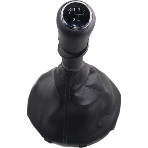 5/6 speed Leather Car Shift Gear Knob Lever Gaitor Boot Cover For VW Transporter Multivan Caravelle T5 2003- 2010