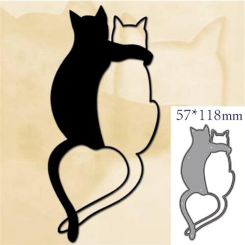 Cat Metal Cutting Dies for Scrapbooking Handmade Tools Mold Cut Stencil New 2021 DIY Card Make Mould Model Craft Decoration