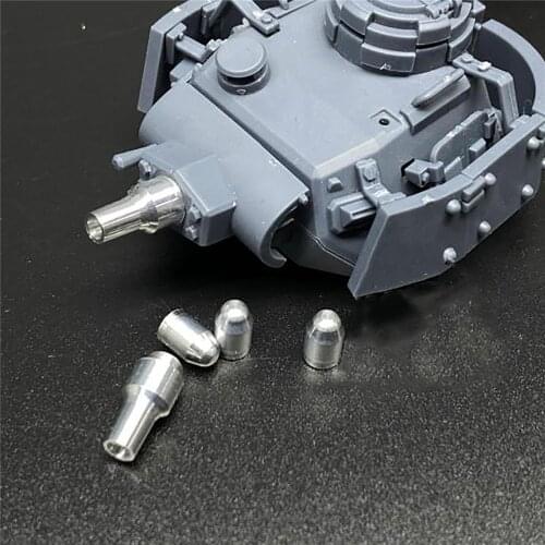 Mini Metal Barrel Shell DIY Kits for Q Edition Medium Tank Model Panzer III with Meng WWT-005 Accessories