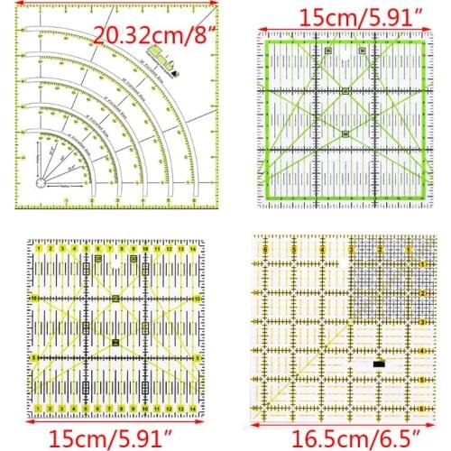 Multifunction Acrylic Patchwork Drawing Ruler Quilting Sewing Measuring Tools