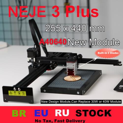 NEJE Master 2s Plus A40640 80W CNC Wood Laser Cutting Cutter Engraver Engraving Machine Router Lightburn,Bluetooth-App Control