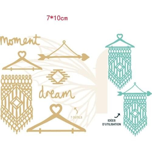 CH 2021 New Arrival Pennant Metal cutting dies stencil Greeting Card Decoration DIY Scrapbooking Scrapbook Paper Photo Album