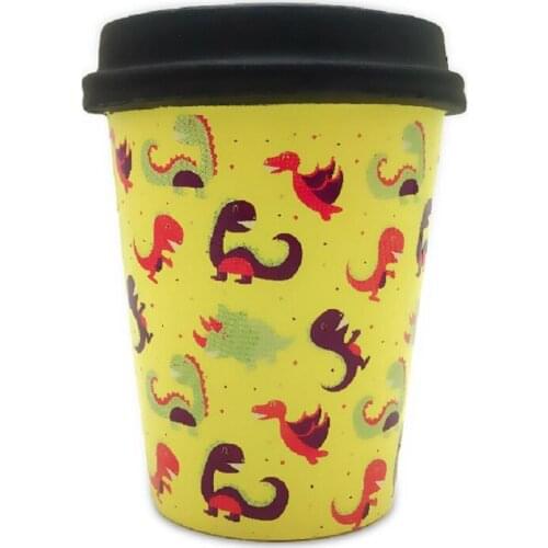2020 NEW PU Simulation Dinosaur Coffee Cup Squishy Stress Reliever Squishy Slow Rising Squeeze Toys for Kids Adult 10*8CM