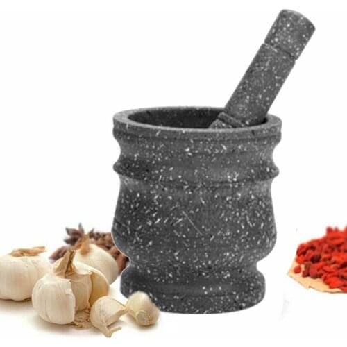 Pestle And Mortar Set Unpolished Granite Spice Crusher Grinder for Kitchen Multifunctional Mortar Pestle Adget